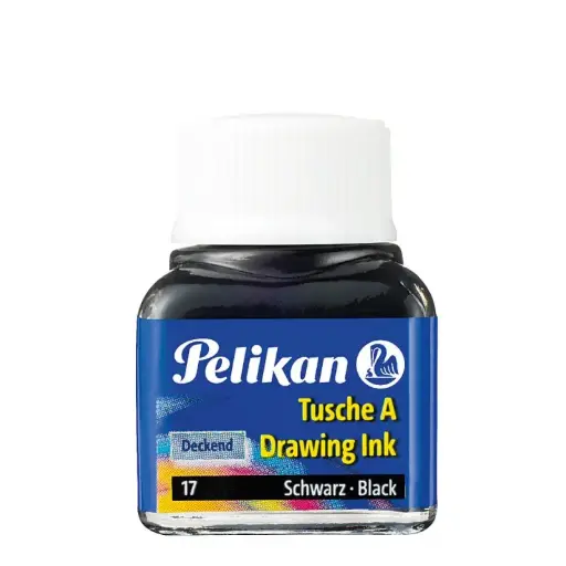 [826157] TINTA CHINA PELIKAN NEGRA 10ML INDELEBLE DIBUJO Y CALIGRAFÍA