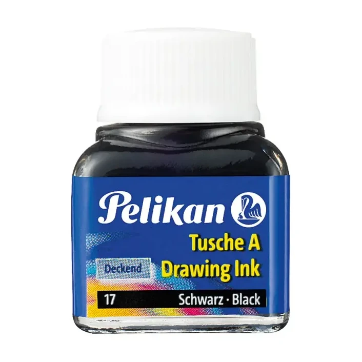 [826157] TINTA CHINA PELIKAN NEGRA 10ML INDELEBLE DIBUJO Y CALIGRAFÍA