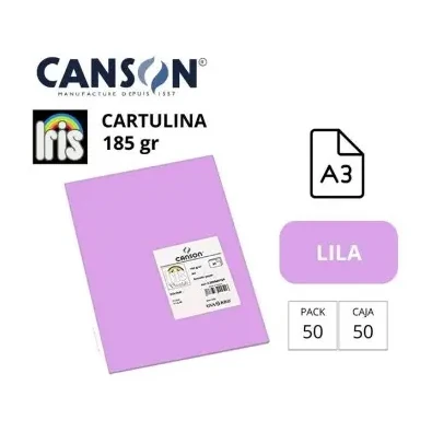 [700038] CARTULINA CANSON IRIS A3 LILA