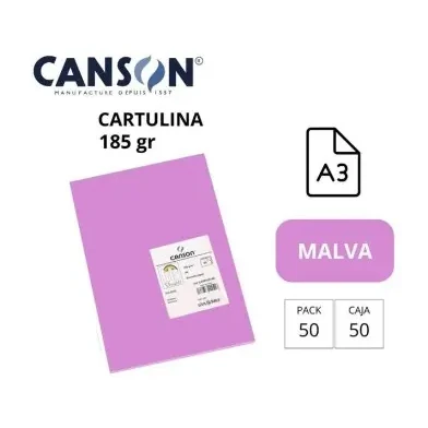 [700039] CARTULINA CANSON IRIS A3 MALVA