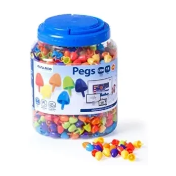 [826182] PEGS 10MM BOTE 1300PZS COLOR BRILLANTE