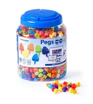 [826182] PEGS 10MM BOTE 1300PZS COLOR BRILLANTE
