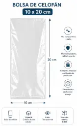 BOLSA CELOFAN 10X20  