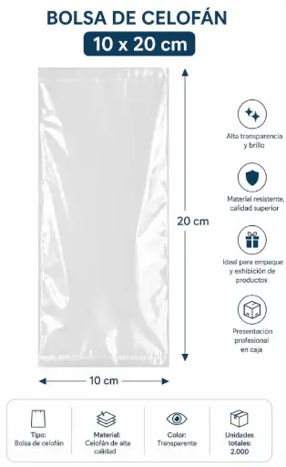 [826206] BOLSA CELOFAN 10X20  
