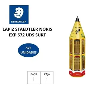 [118801] LÁPICES STAEDTLER NORIS SURTIDOS EXPOSITOR  576 UNIDADES 48 DOCENAS