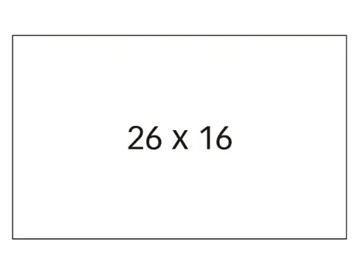 [826229] ETIQUETAS ETIQUTADORA APLI 26X16 BLANCO PACK 6 PERMANENTE