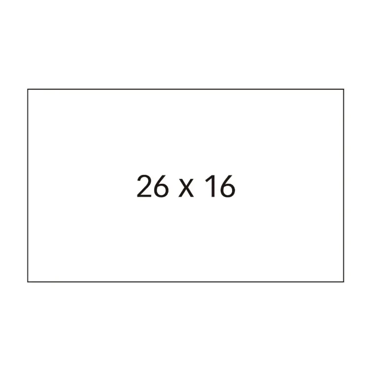 [826229] ETIQUETAS ETIQUTADORA APLI 26X16 BLANCO PACK 6 PERMANENTE