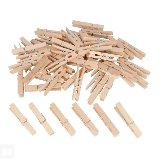 [650412] PINZAS DE MADERA NATURAL 72X10 MM (60 UNIDADES) INNSPIRO
