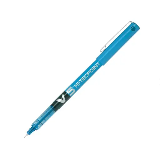 [080185] BOLÍGRAFO PILOT V5 AZUL CLARO