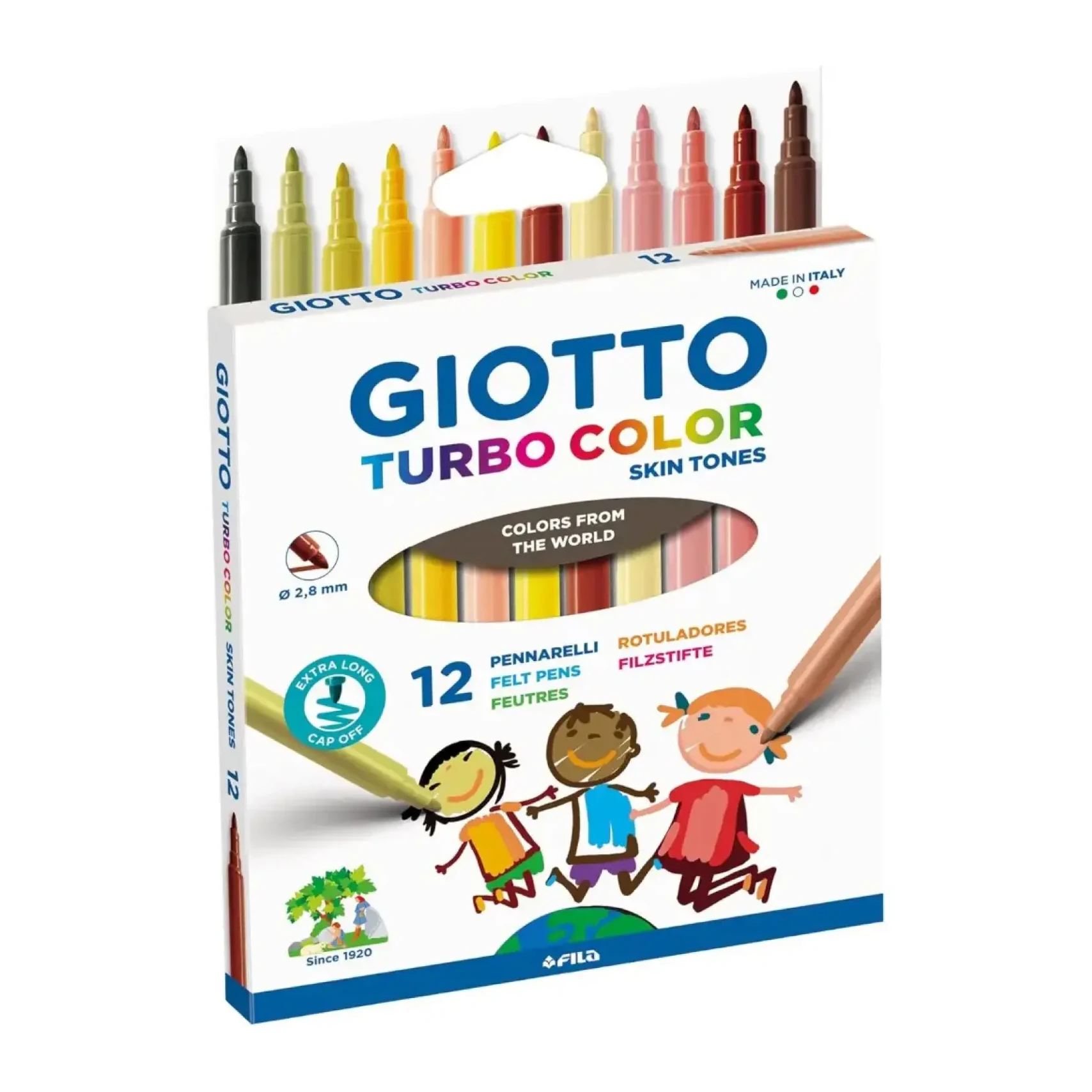 [826250] ROTULADOR GIOTTO TURBO COLOR SKIN TONES 12 COLORES
