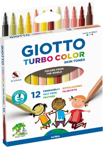[826250] ROTULADOR GIOTTO TURBO COLOR SKIN TONES 12 COLORES