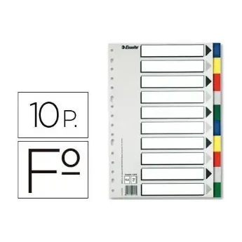 [826258] SEPARADORES FOLIO 10 POSICIONES PLASTICO 
