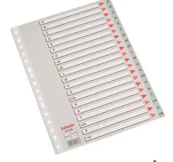 [826260] SEPARADORES Fº A-Z  PLASTICO ESSELTE  