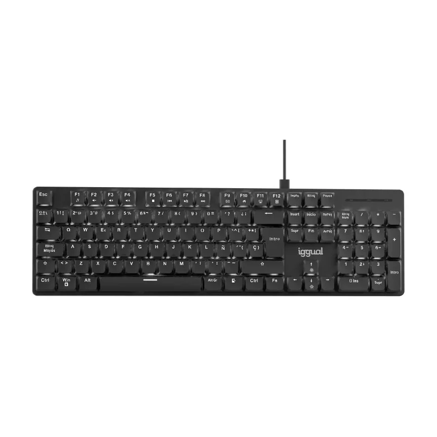 [827031] TECLADO MECÁNICO USB IGGUAL CK-MECHA-105T NEGRO