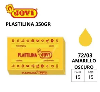 [649732] PLASTILINA JOVI GRANDE 72 AMARILLO OSCURO 350 G