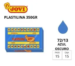 PLASTILINA JOVI GRANDE 72 AZUL OSCURO 350 G