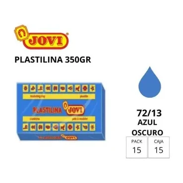 [649742] PLASTILINA JOVI GRANDE 72 AZUL OSCURO 350 G