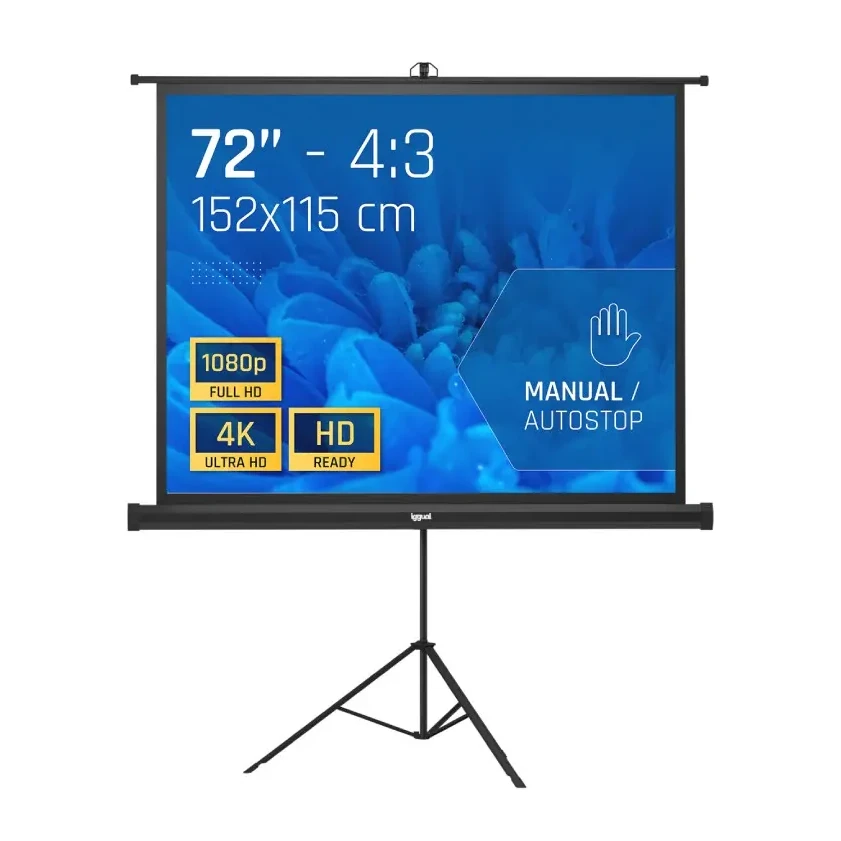 [827037] PANTALLA DE PROYECCIÓN CON TRÍPODE 72" IGGUAL PSITS152