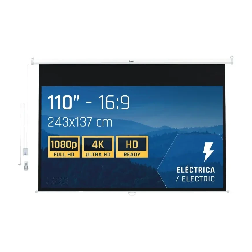 [827042] PANTALLA ELÉCTRICA 16:9 IGGUAL 110" 243x137 CM 