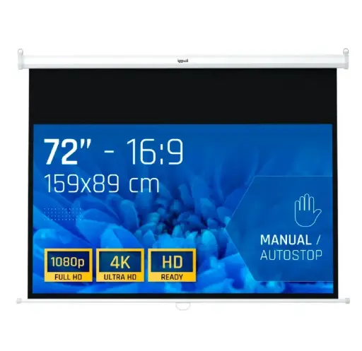 [827043] PANTALLA MANUAL 16:9 72" IGGUAL 159x89 CM 