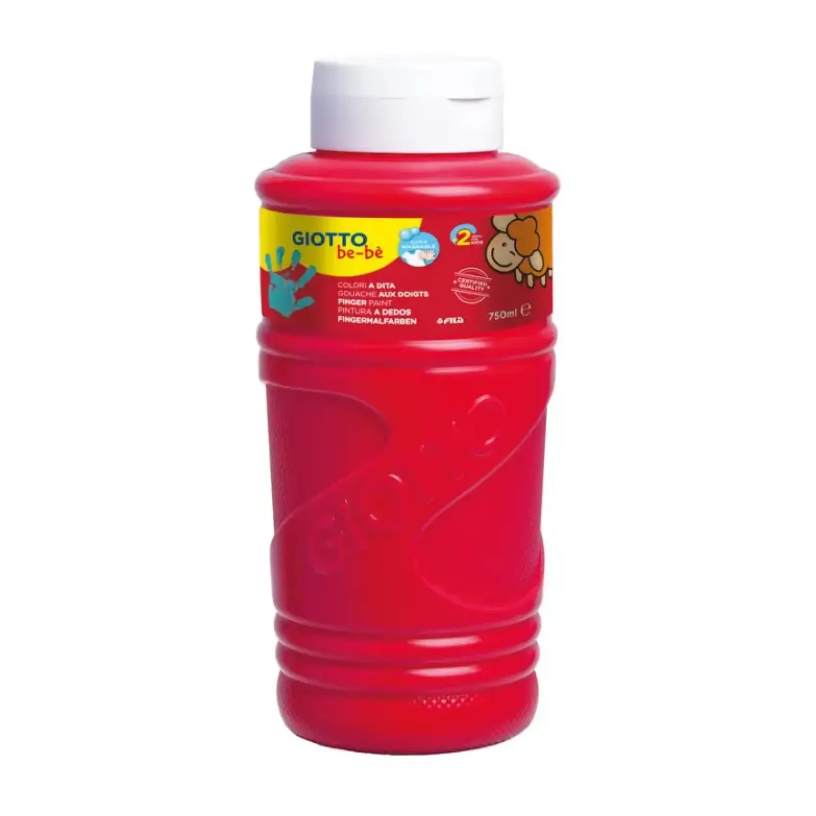 [826507] PINTURA GIOTTO DEDOS BE-BE 750ML ROJO