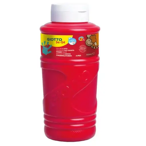 [826507] PINTURA GIOTTO DEDOS BE-BE 750ML ROJO