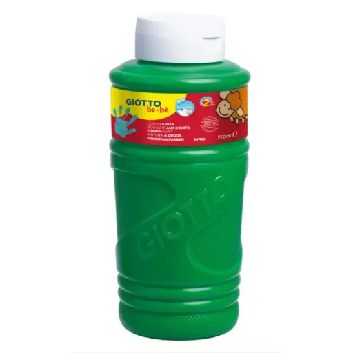 [826508] PINTURA GIOTTO DEDOS BE-BE 750ML VERDE
