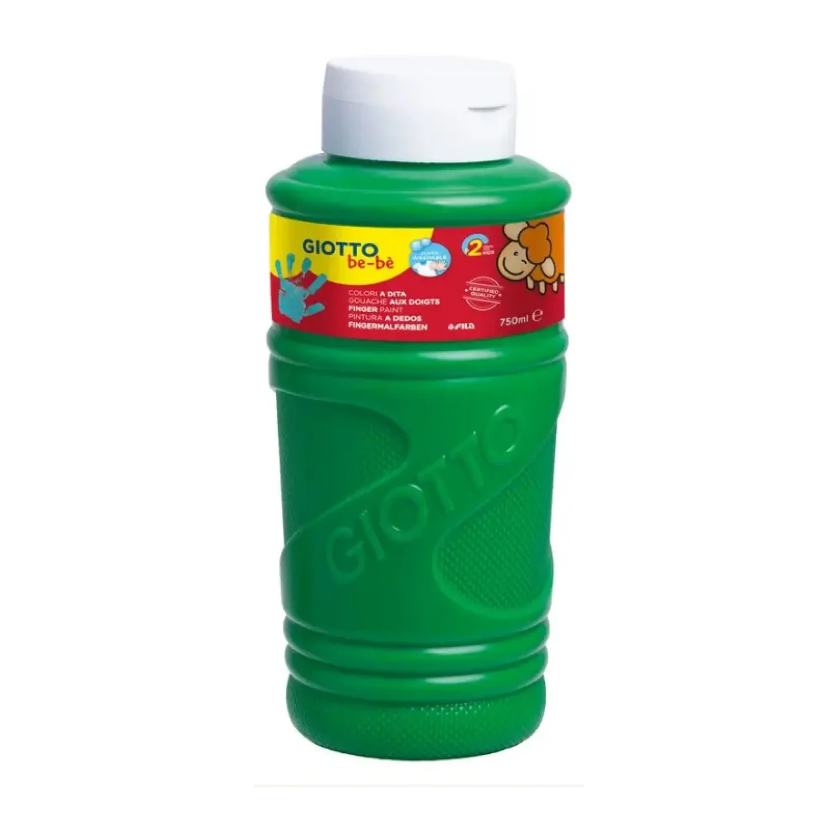 [826508] PINTURA GIOTTO DEDOS BE-BE 750ML VERDE