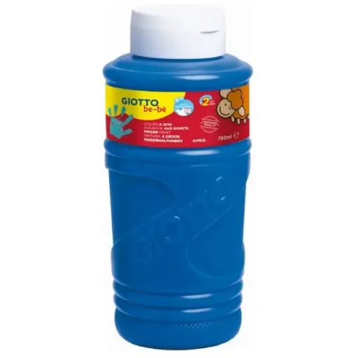 [826509] PINTURA GIOTTO DEDOS BE-BE 750ML AZUL CYAN