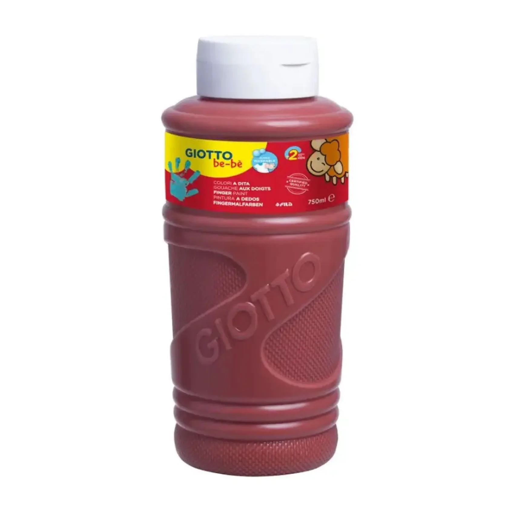 [826512] PINTURA GIOTTO DEDOS BE-BE 750ML MARRON