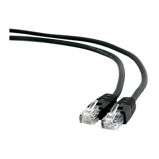 [120470] LATIGUILLO DE RED GEMBIRD CAT.6 UTP RJ45 3 METROS NEGRO COBRE 100%