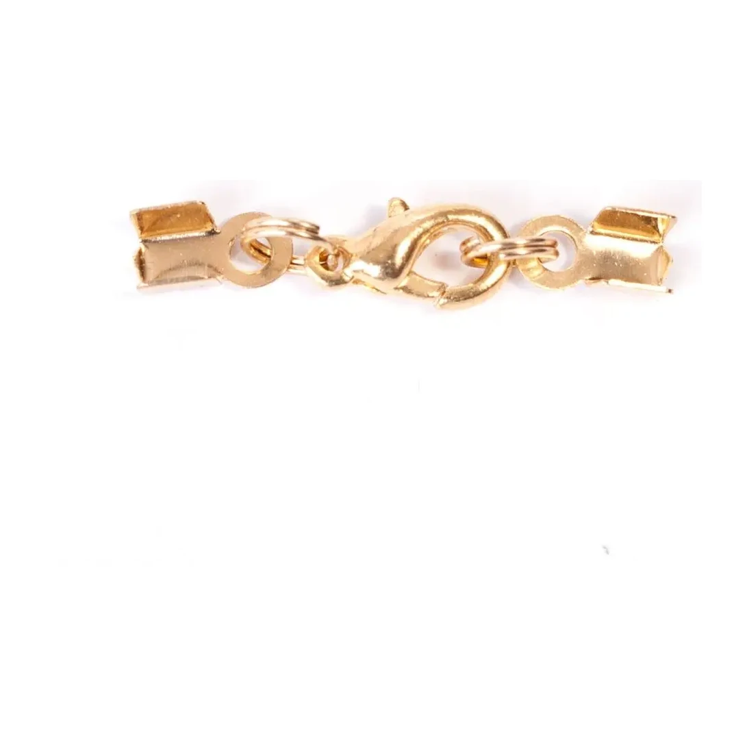 [826301] CIERRE METALICO MOSQUETON DORADO 30X4.3MM 100 UDS
