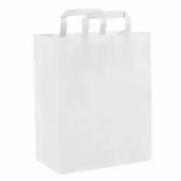 BOLSA PAPEL BLANCO 14+7X24 2B 100UD