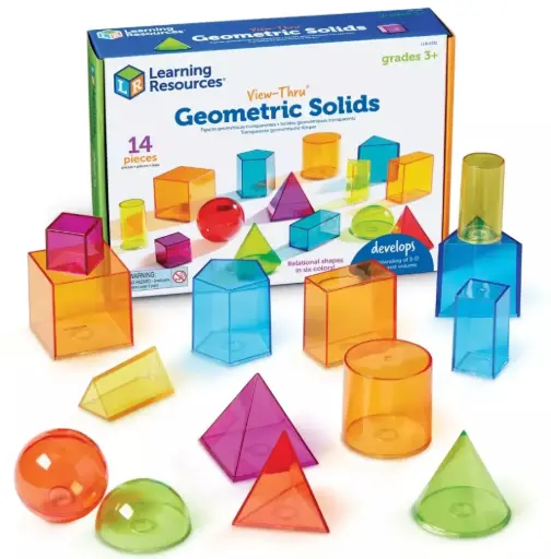 [73674] CUERPOS GEOMÉTRICOS TRANSPARENTES 14UDS