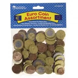 MONEDAS DE EURO PARA APRENDIZAJE 100UDS