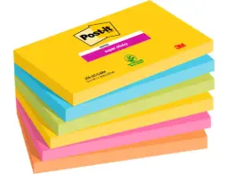 NOTA ADH.POST-IT 76X127 SUPER STICKY CARNIVAL