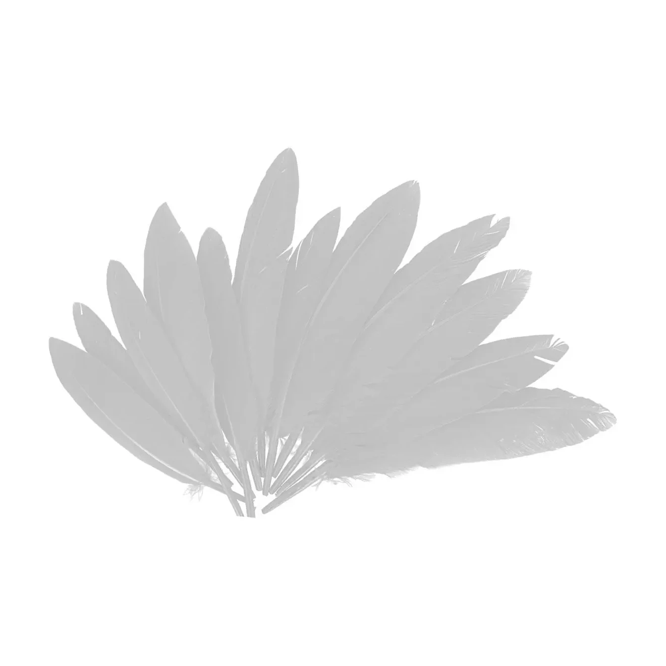 [826564] PLUMAS INDIO BLANCAS 25MMX140MM.60UD
