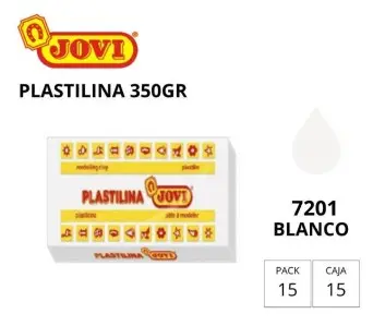 [649730] PLASTILINA JOVI GRANDE 72 BLANCO 350 G