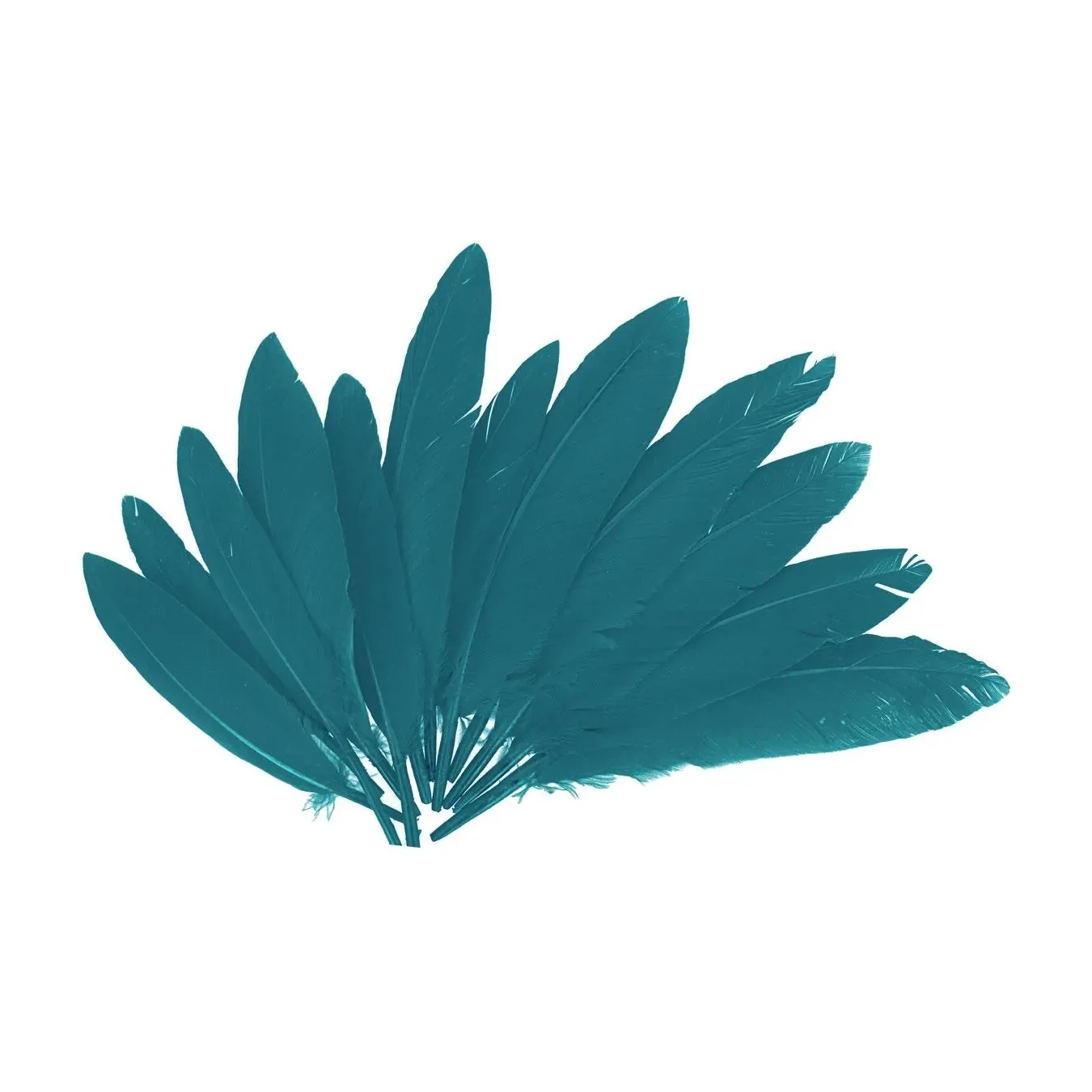 [826567] PLUMAS INDIO AZUL 25MMX140MM.60UD   