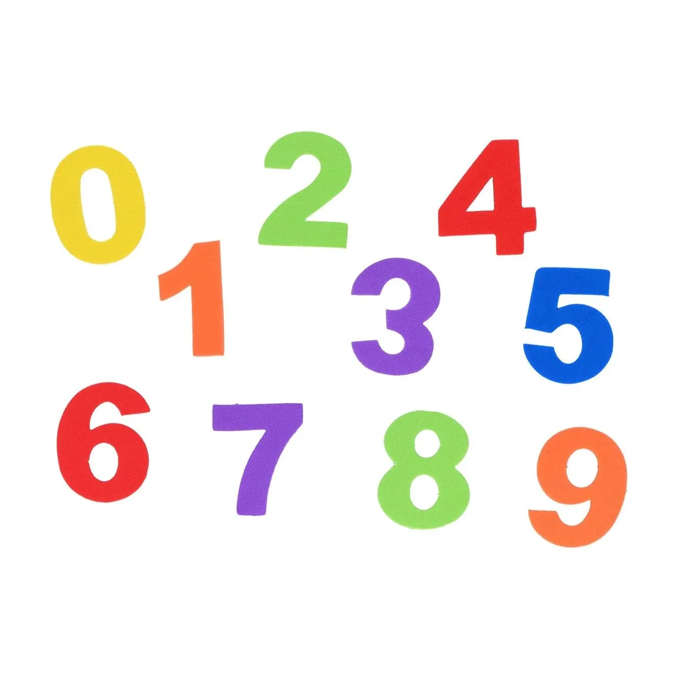 [826578] NUMEROS GOMA EVA 120 UNIDADES