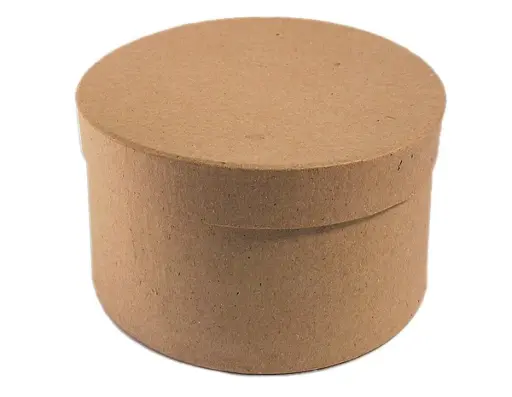 [826588] CAJA REDONDA PAPEL MACHE 10X5CM