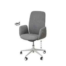 SILLA OFICINA BRITISH GRIS - SOMCASA