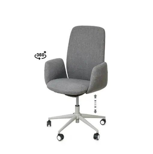 [541000] SILLA OFICINA BRITISH GRIS - SOMCASA