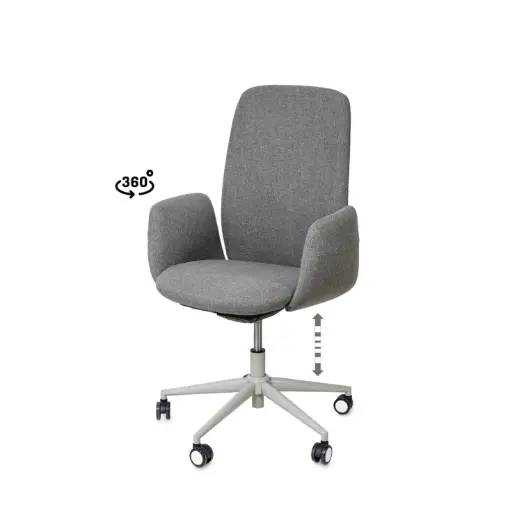 [541000] SILLA OFICINA BRITISH GRIS - SOMCASA