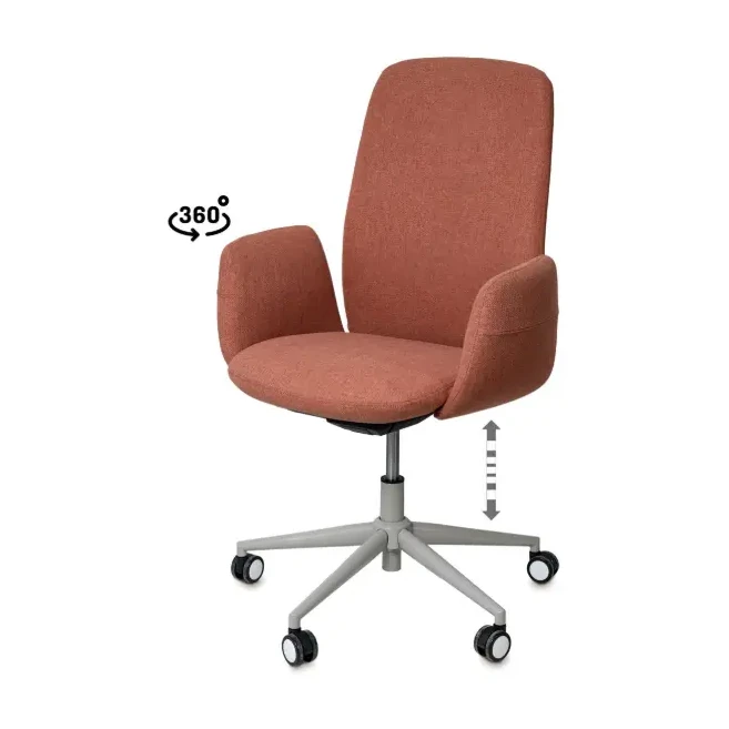 [541002] SILLA OFICINA BRITISH TERRACOTA- SOMCASA