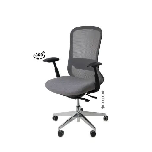 [541007] SILLA OFICINA ROTTERDAM GRIS- SOMCASA