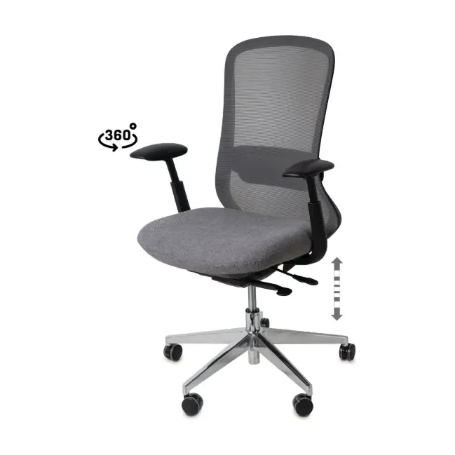 [541007] SILLA OFICINA ROTTERDAM GRIS- SOMCASA
