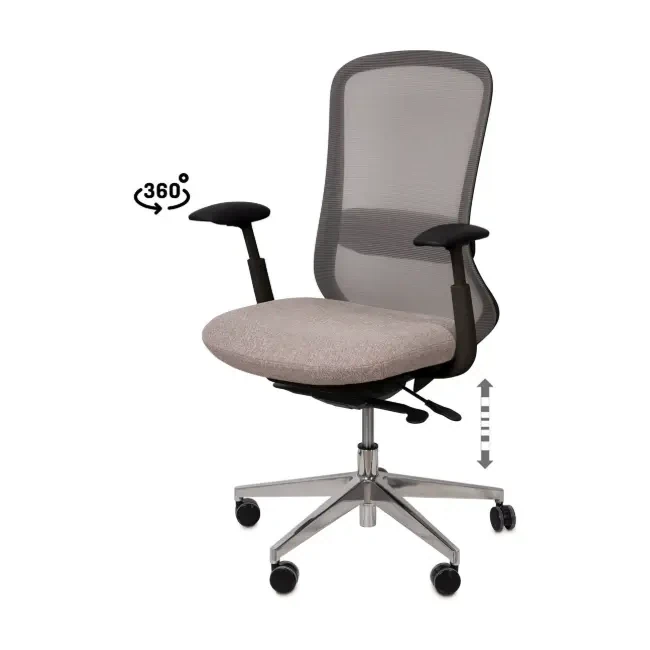 [541009] SILLA OFICINA ROTTERDAM TAUPE - SOMCASA