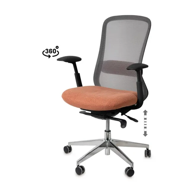 [541010] SILLA OFICINA ROTTERDAM TERRACOTA - SOMCASA
