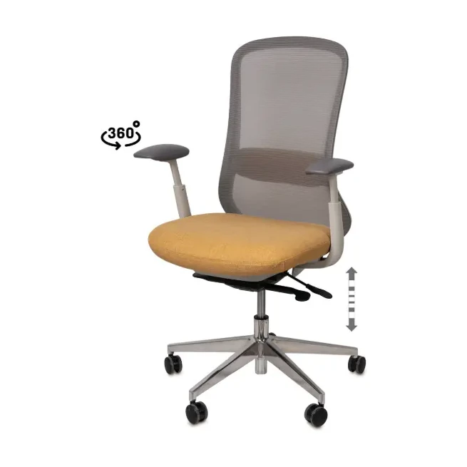 [541012]  SILLA OFICINA EMORY MOSTAZA - SOMCASA
